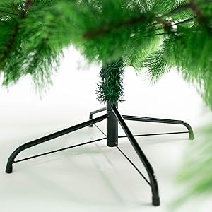 Árvore De Natal Pompom Verde Com Neve Nevada Luxo Pequena 1,50m 260 Galhos Cheia Premium Luvinco