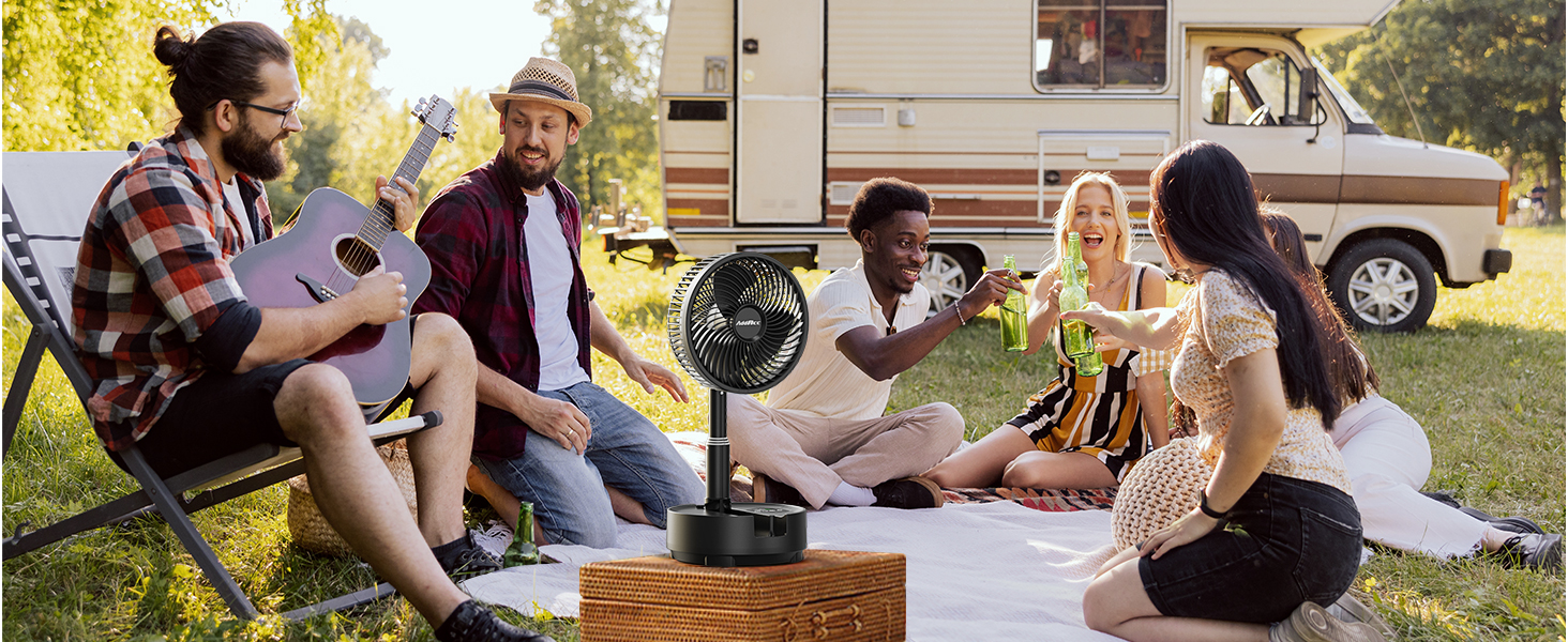 20000mAh Battery Operated Fan Rechargeable Collapsible