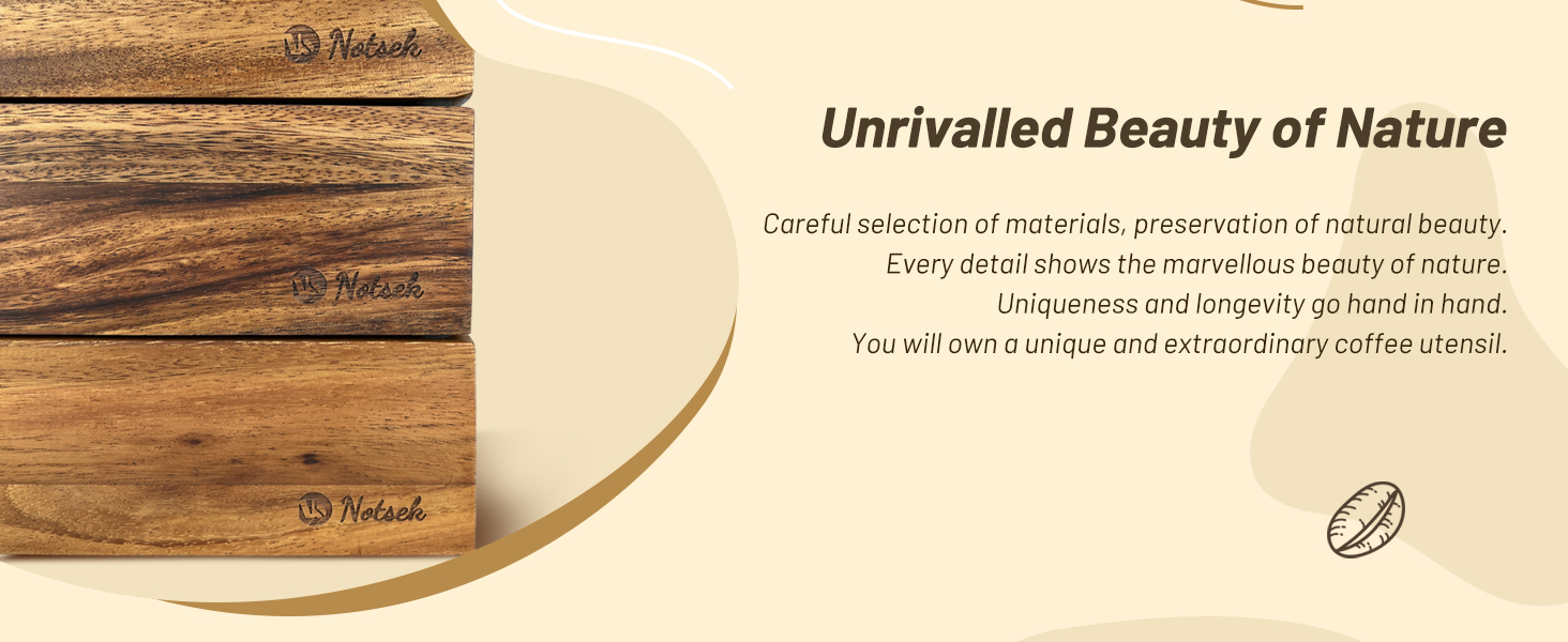 Teyearlife Walnut Espresso Tamping Station Called Coffee