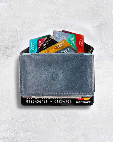 slim minimalist elastic wallet for women