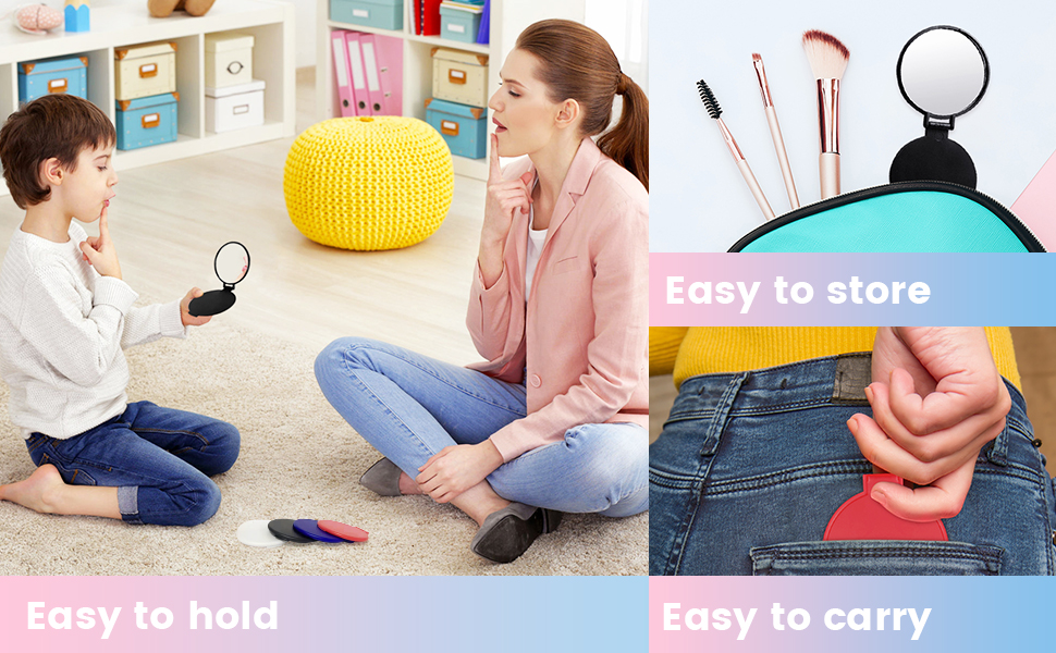 Compact Mirror Bulk, Round Makeup Mirror for Purse, Set of