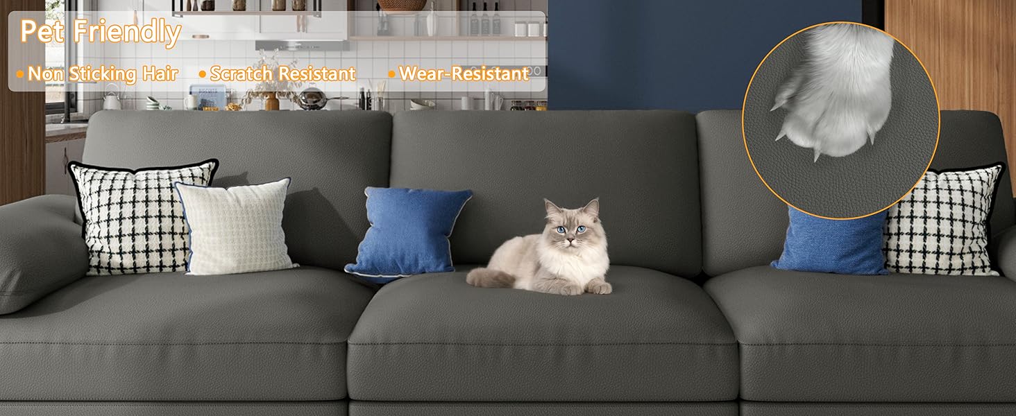 New Faux Leather Couch