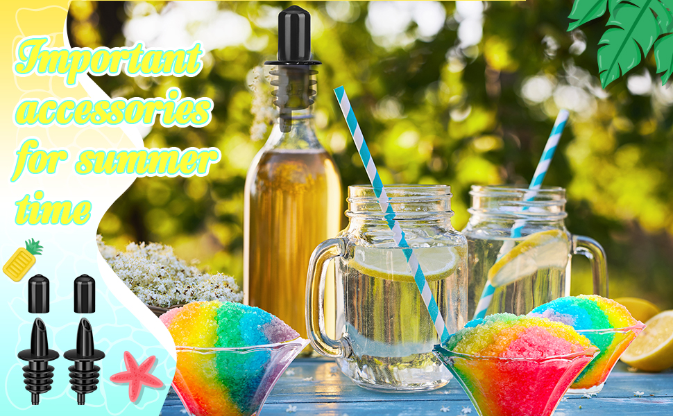 Bottle Pourers Syrup Pourer Pour Spouts Including Snow Cone