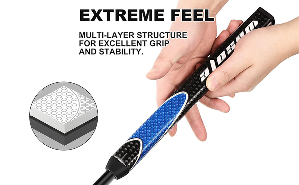 Amazon.com : Wosofe Golf Putter Grip 87g Midsize Non Slip PU