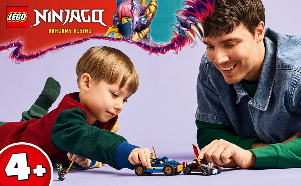 Amazon.com: LEGO NINJAGO Rogue vs. Drix Race Car Duel Building Toy