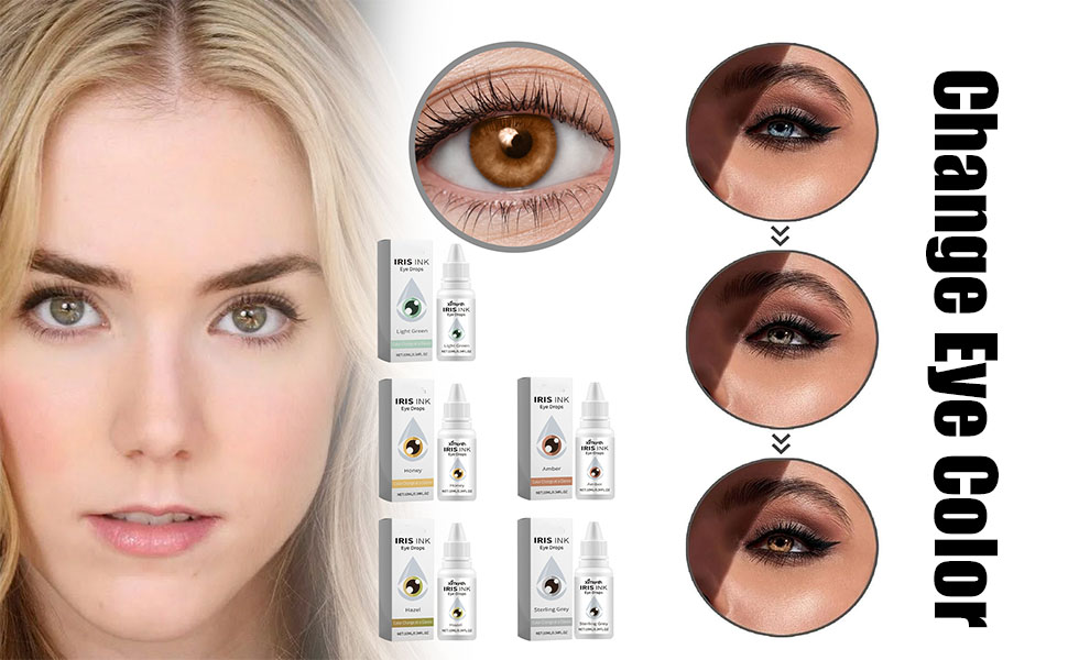 Nosbei Color Changing Eye Drops, Irisink Color Changing Eye Drops, Fancy Drops