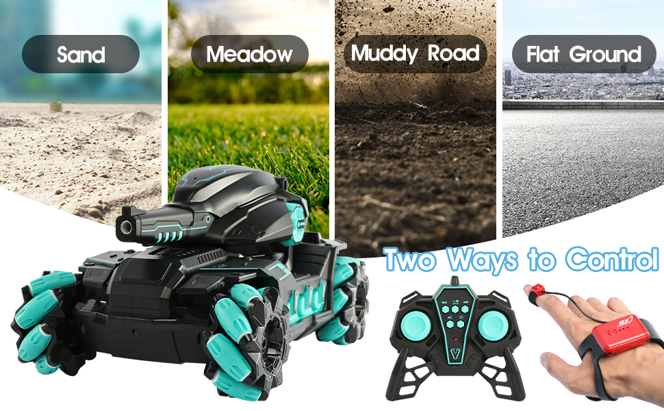 RC Tank That Shoots BBS, Nerf Tank Toy Kids Gift, RCRemote