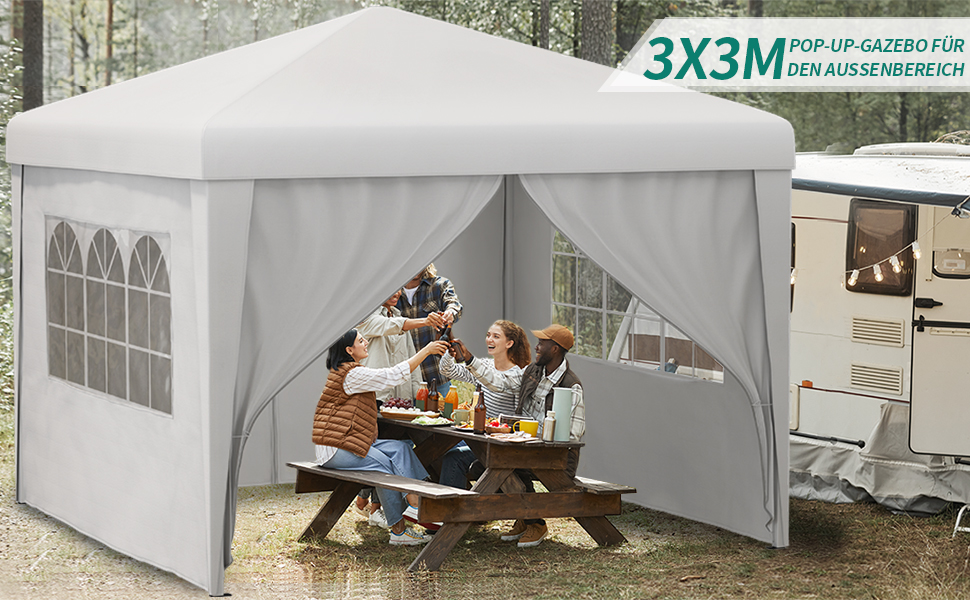 Amazon.de YITAHOME 3X3 wasserdichte Pavillon Faltpavillon mit