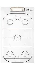 Murray Sporting Goods Hockey Coaches Clipboard Dry Erase Marker Board