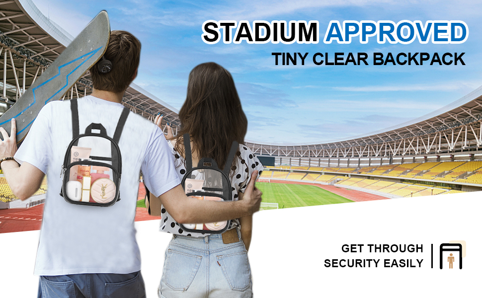 mini clear backpack