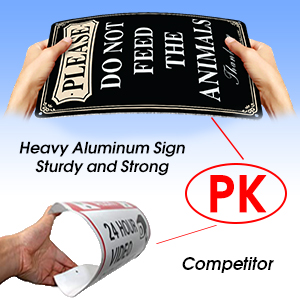 Please Do Not Feed The Animals Sign