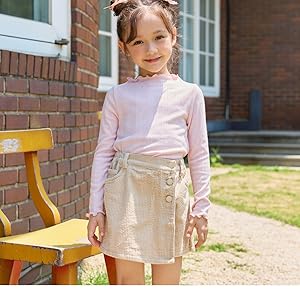 Amazon.com: Flofallzique Little Girls Corduroy Skirt