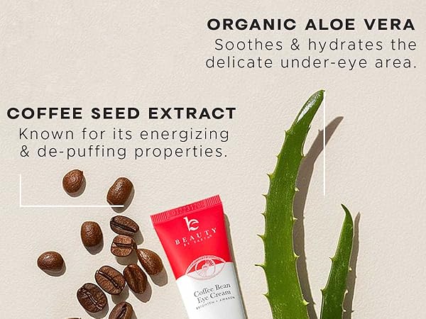 coffee bean caffeine eye cream retinol under mask dark circles puffiness bags treatment women cream