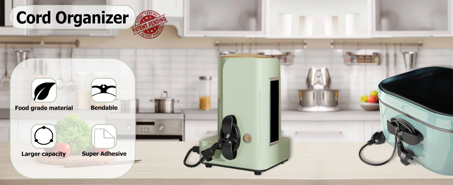 Nearockle Cord Organizer for Kitchen Appliances, Adhesive