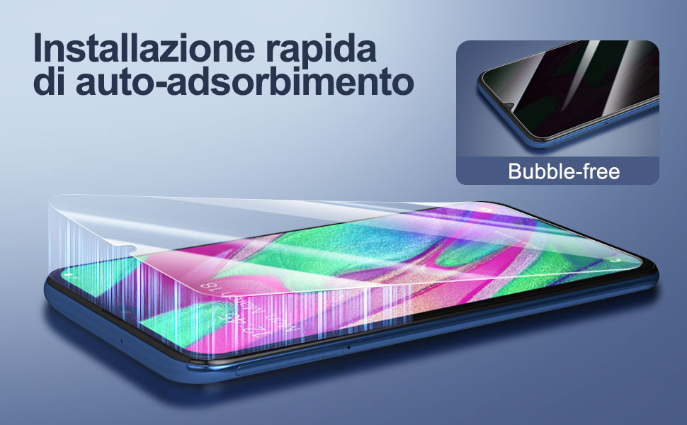 Samsung Galaxy A40 Proteggi schermo in vetro temperato