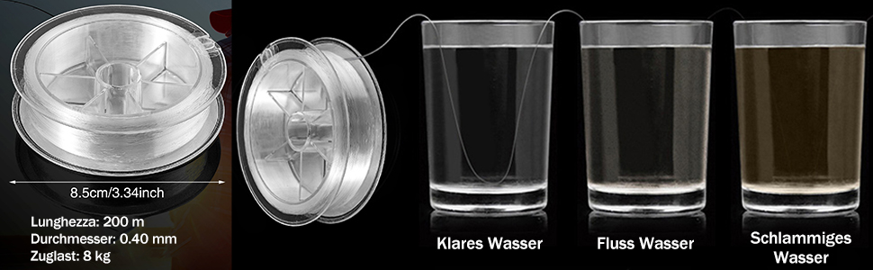 nylonfaden transparent reißfest