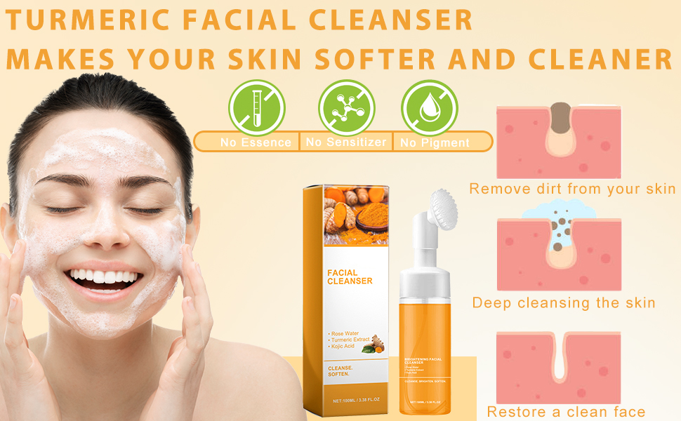 Wash your Face with this Rich Foaming Turmeric Cleanser to Restore a Clean Face