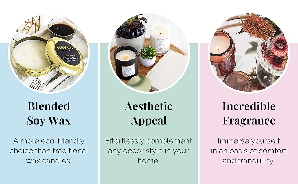 Haven 'Gypsy Beach' Bergamot & Patchouli Scented Candle in Ceramic Jar