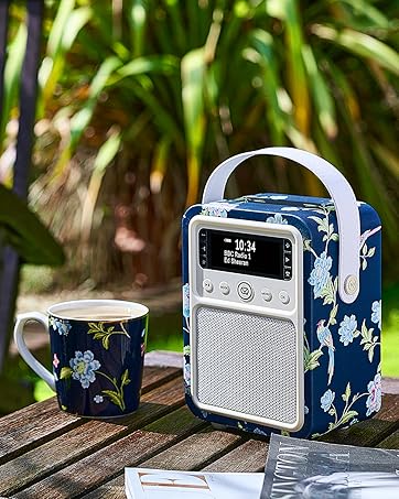 VQ monty dab radio alarm clock with bluetooth portable digital FM radio rechargeable mains powered