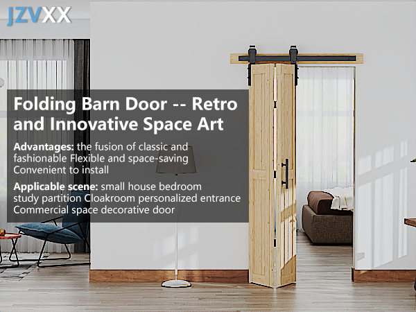 Amazon.com: JZVXX Puerta de granero plegable de 48 x 84
