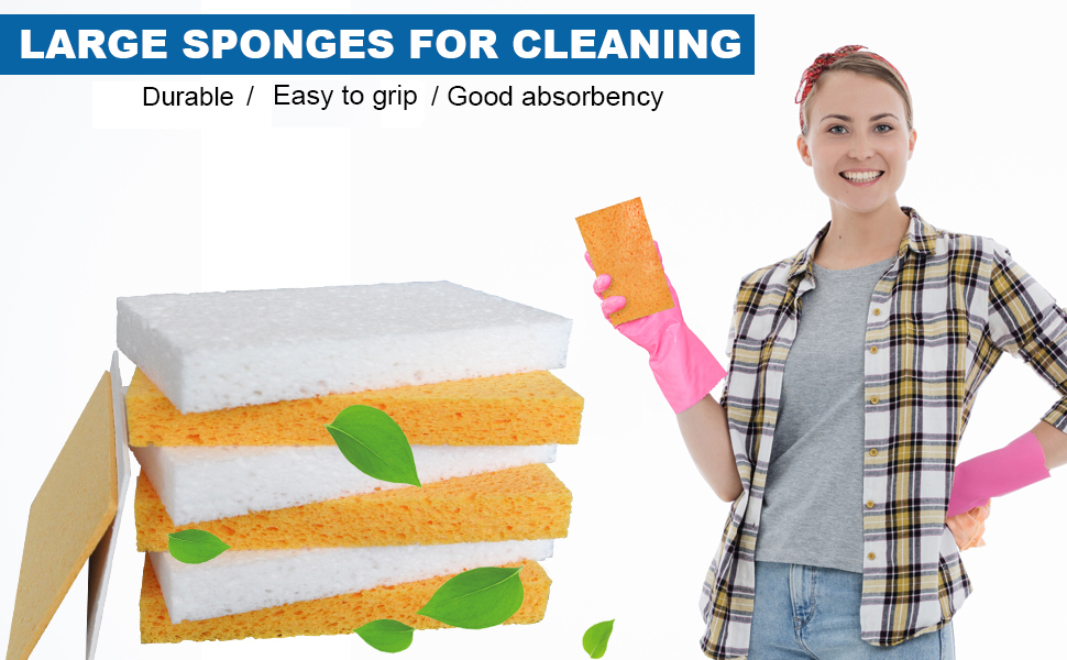 Large Kitchen Sponges for Dishes,Pop Up Eco Friendly
