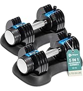 Lifepro Adjustable Dumbbell Set - Hand Weights for Women and Men - Dumbbell with Adjustable Weigh...