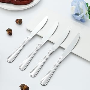 Amazon.com: Gymdin Dinner Knives Set of 24, 9” Knives Set