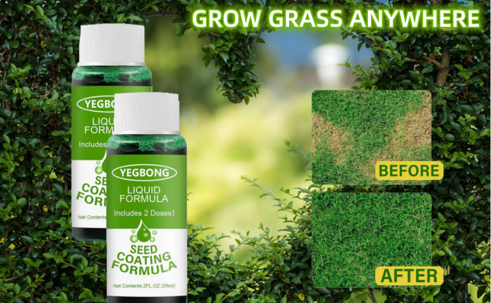 Liquid Green Grass Lawn Spray, grass seeds for lawn Liquid Seeding