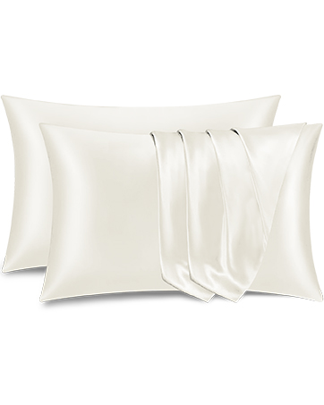 white satin silk pillow cases