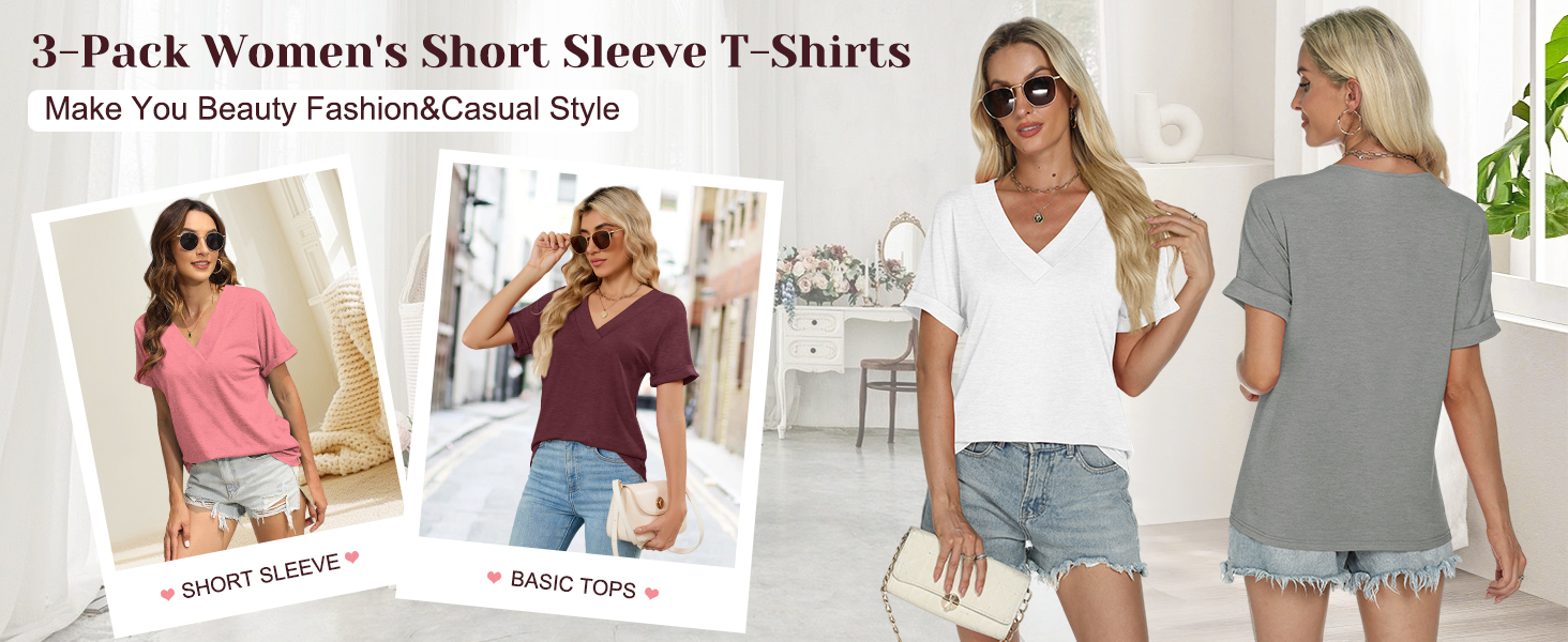 womens casual t shirts