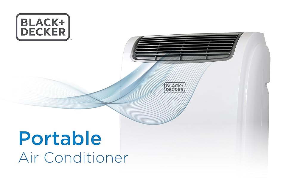 BLACK+DECKER BPT05WTBA Portable Air Conditioner with Remote Control
