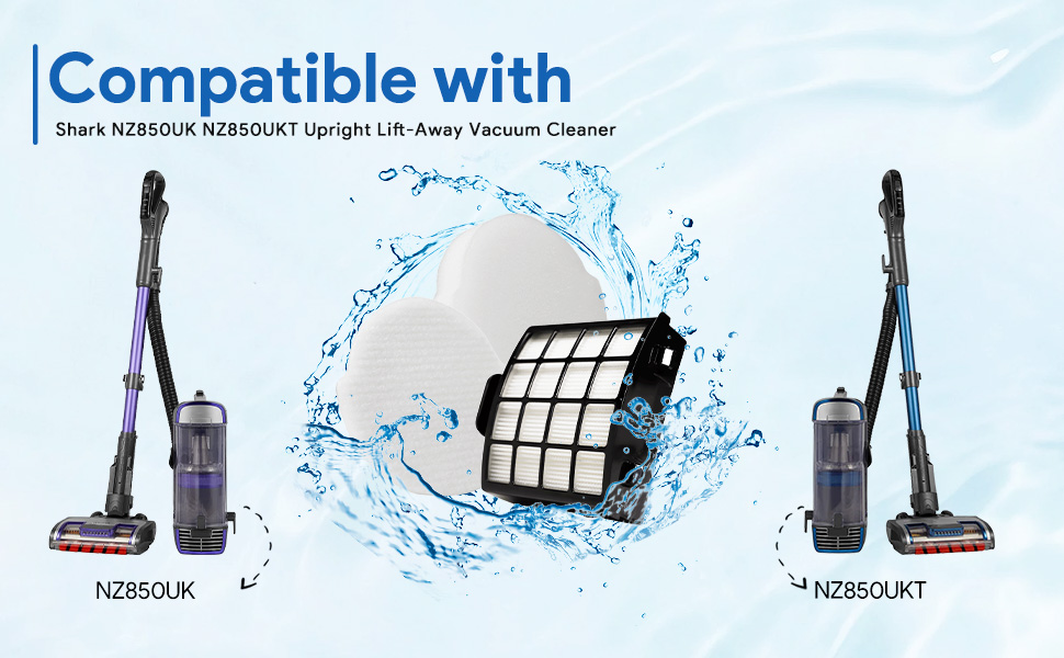 KEEPOW NZ850UKT Filter for Shark Upright Vacuum Cleaner NZ850UK AZ912UK