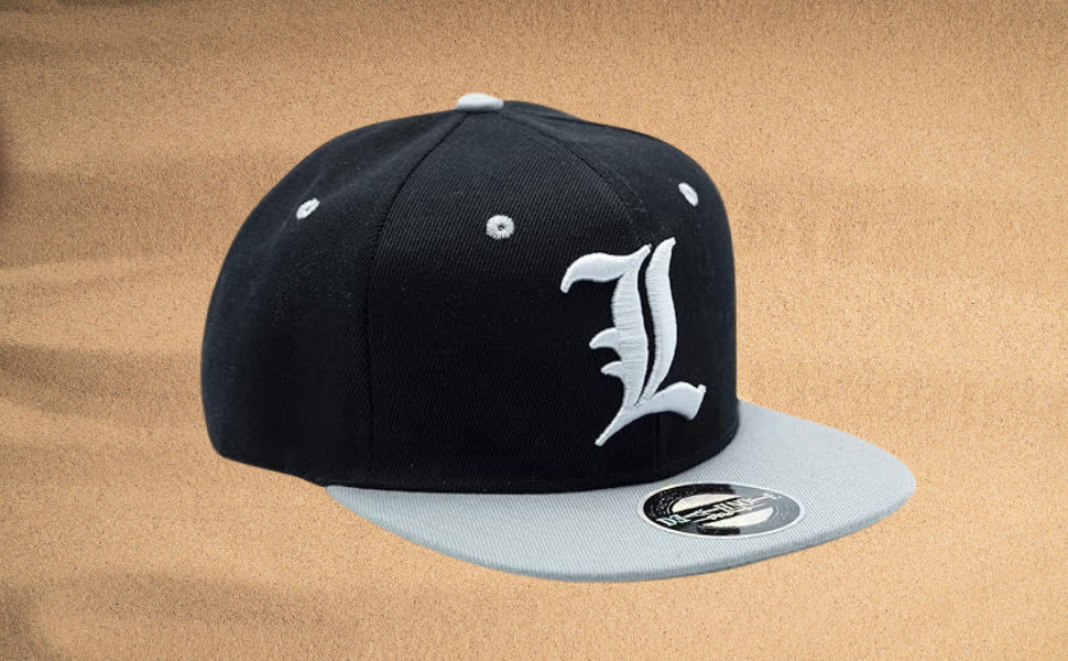 ABYSTYLE Death Note Snapback Cap Black & Grey One Size