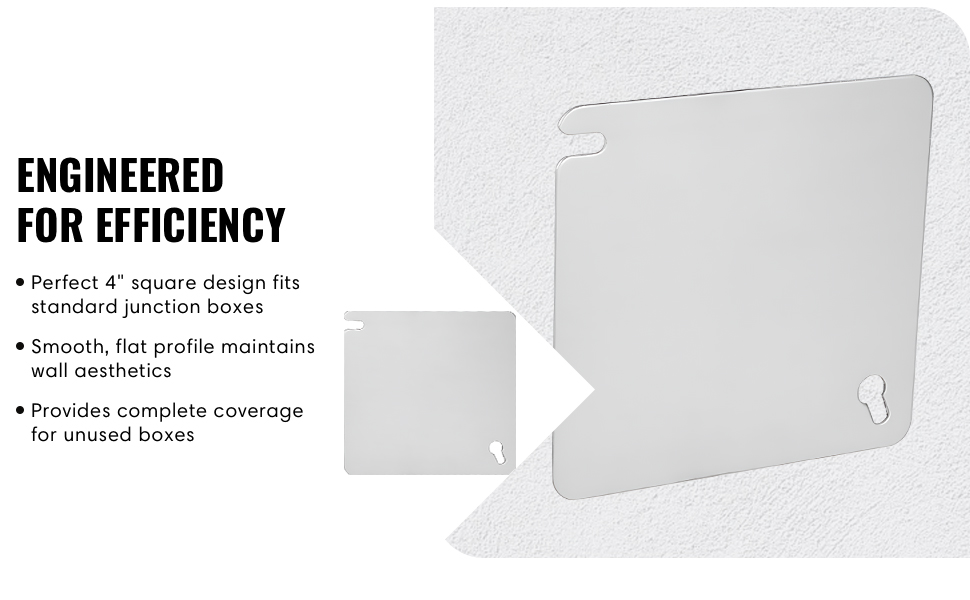 Plaster Ring Mud Ring, Blank Wall Plate Cover, Junction Box Blank Outlet Cover, Blank Electric Box