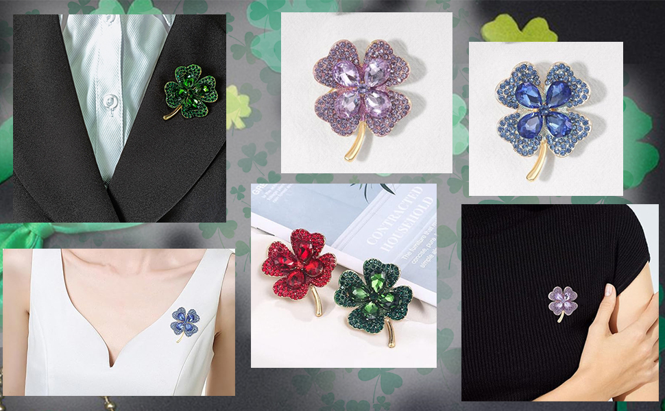 cz clover brooch p3