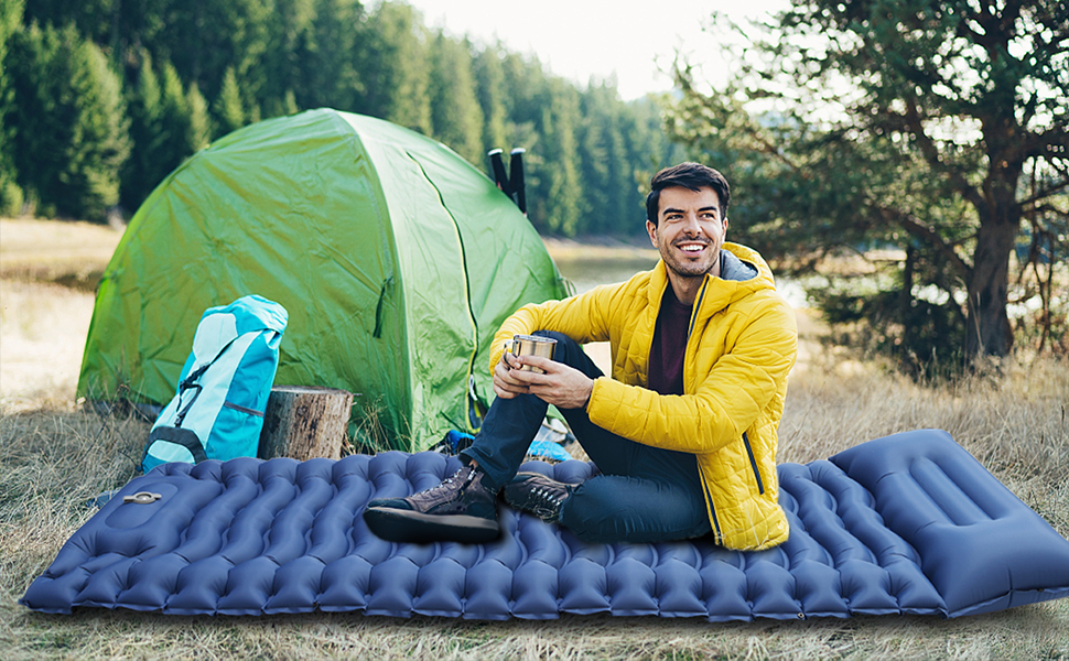 WOLNOBK Camping Sleeping Pads Self Inflating 77’’x26’’x3