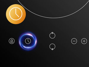 GASLAND Chef CH30BF 30cm Built-in Ceramic Hob, 2 Zones Electric Cooktop Sensor Touch Controls Timer Child Lock, 3kW 13 Ceramic Hob