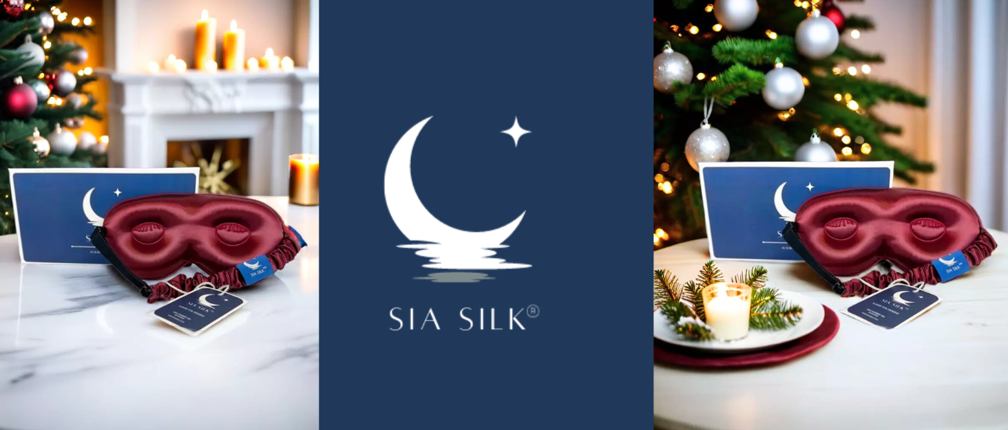 Give the gift of Sia silk sleep masks with extra deep eye cups