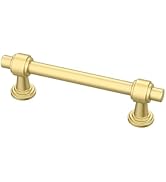 Alzassbg 10 Pack Matt Gold Cabinet Pulls, 3-3/4 Inch(96mm) Hole Centers Cabinet Handles Kitchen H...
