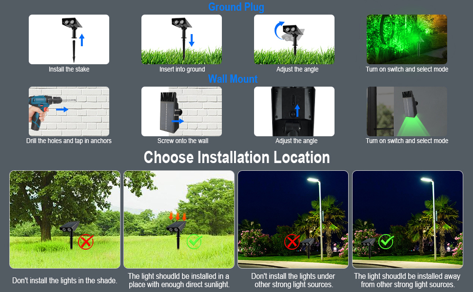 Color Changing Landscape Garden Lights