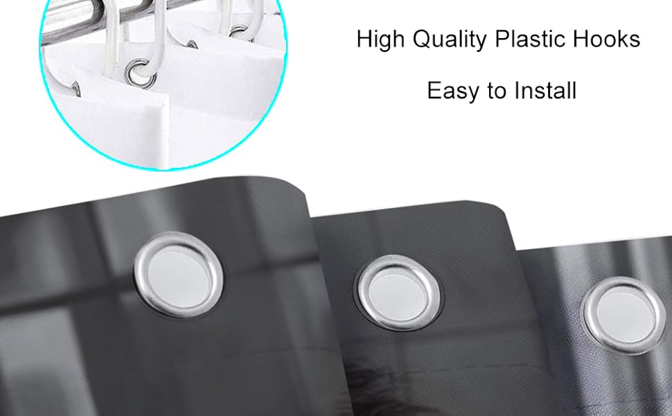 JAWO Funny Shower Curtain Farmhouse Cool Lion Shower