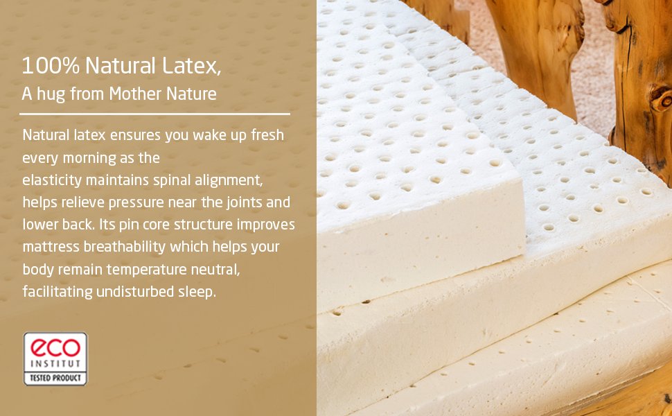 Livpure Smart Ortho Latex Plush 100 Natural Latex & High Density Foam