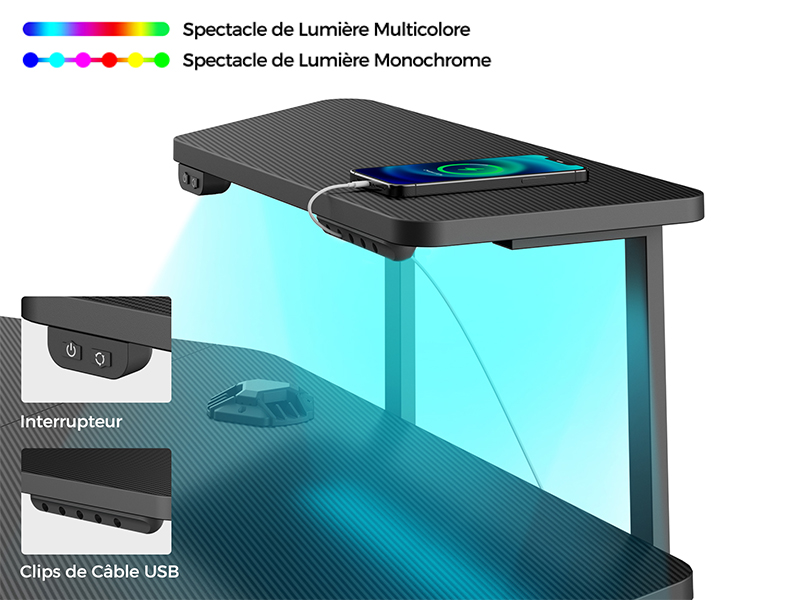 bureau gaming eureka ergonomic led black friday