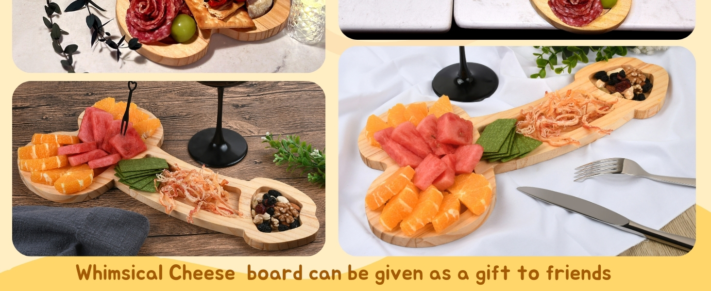 Novelty Large Charcuterie Cheese Board  Aperitif Board Perfect for Storing Cheese Snacks, Sausages