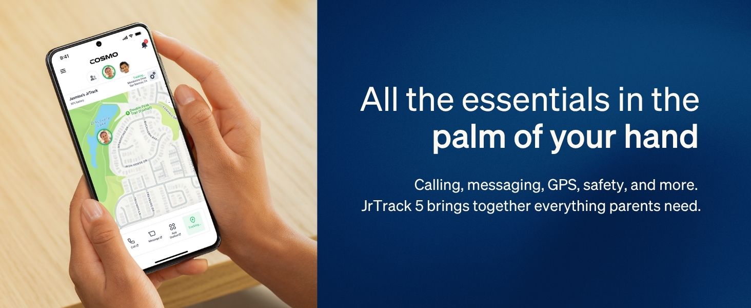 parent app cosmo jr track tracker halogps sos settings safety safest best wristwatch gadget
