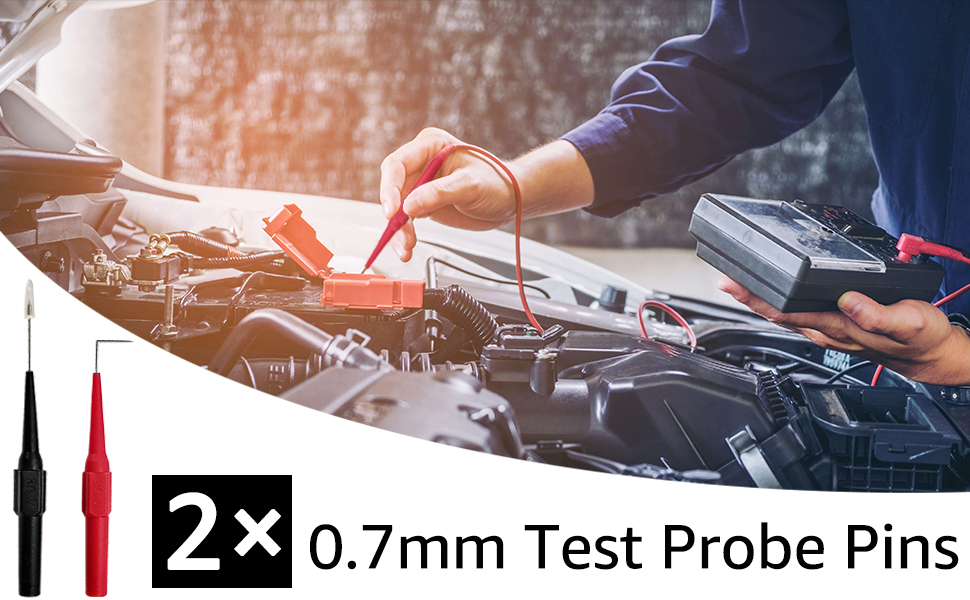 ExtraThin Multimeter Test Leads, 0.7mm Multimeter Probes, Multimeter