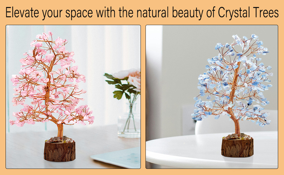 Crystal stone trees