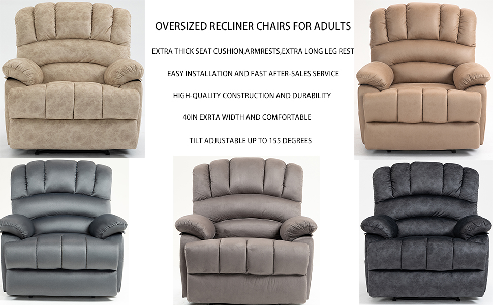 Oversized Recliner Chair for Adults, 40 Inch Extra Large