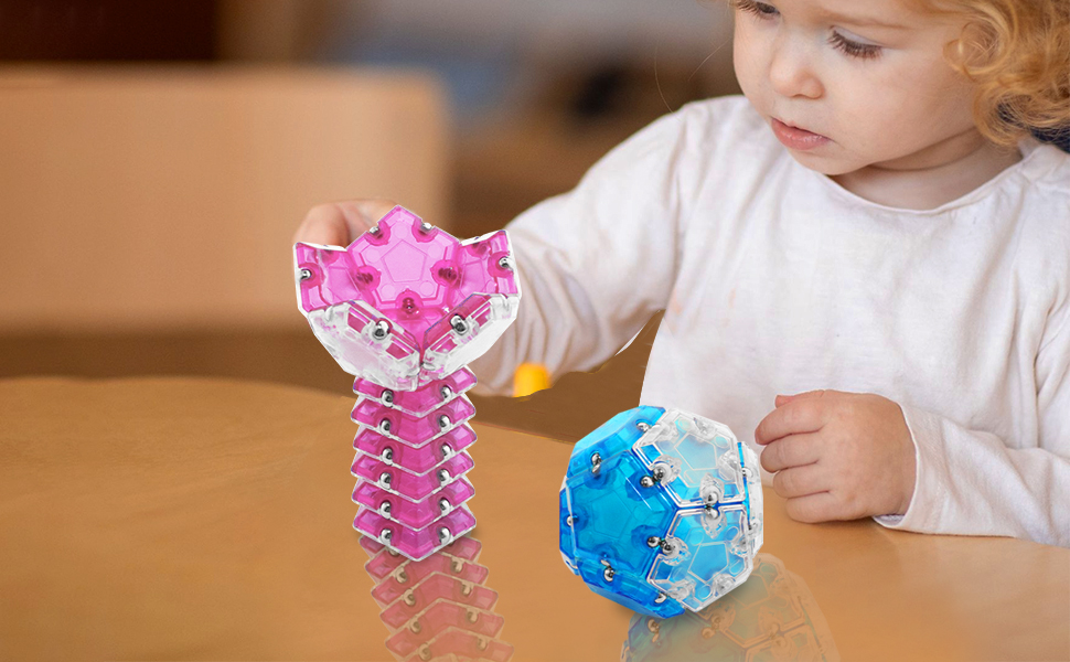 Fidget Sphere, Fidget Stress Relief Toys for Adults 12 Pentagram Cubes