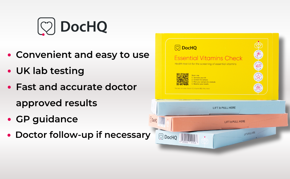 DocHQ Cholesterol Home Test Kit Total Cholesterol (TG), HDL, LDL, Triglycerides, Non HDL/TG